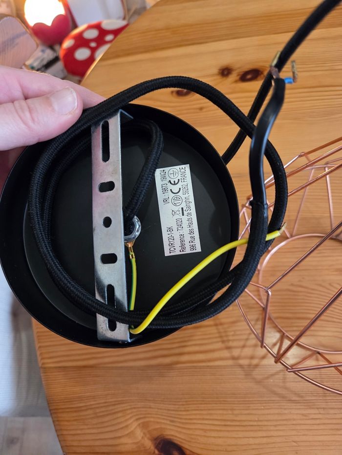 Suspension luminaire or rose - photo numéro 3