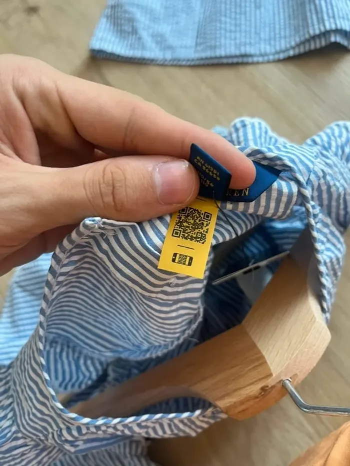 Robe Ralph Lauren Bleu Blanc 4ans - photo numéro 6