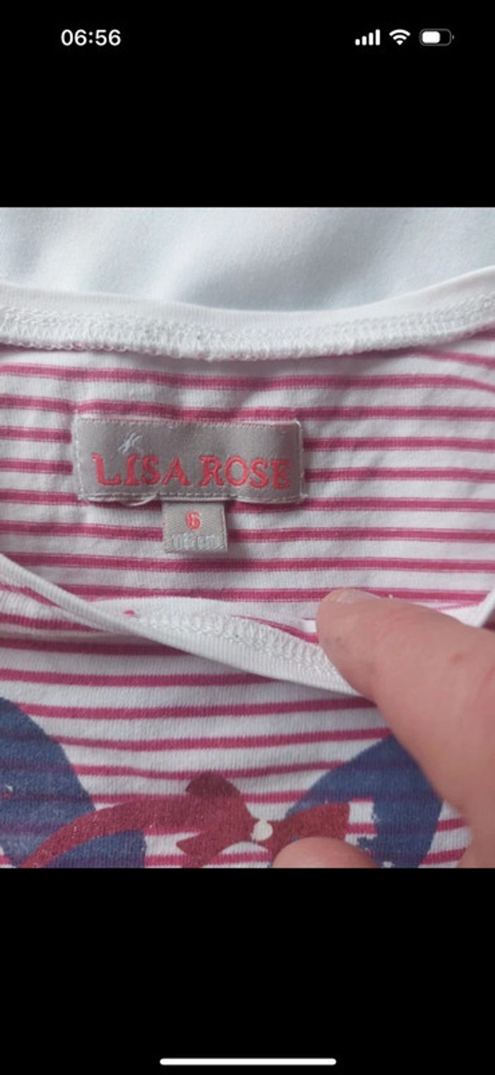 Tee shirt Lisa Rose taille 6 ans - photo numéro 3