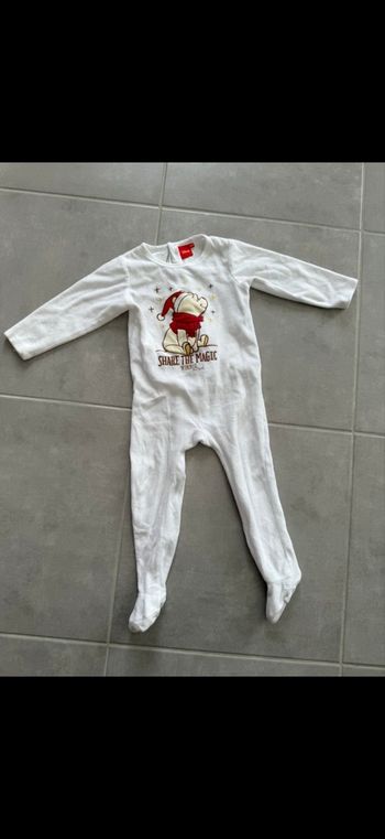 Pyjama velours hiver Winnie l'ourson 36 mois