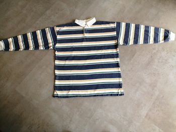 Polo manches longues rayé