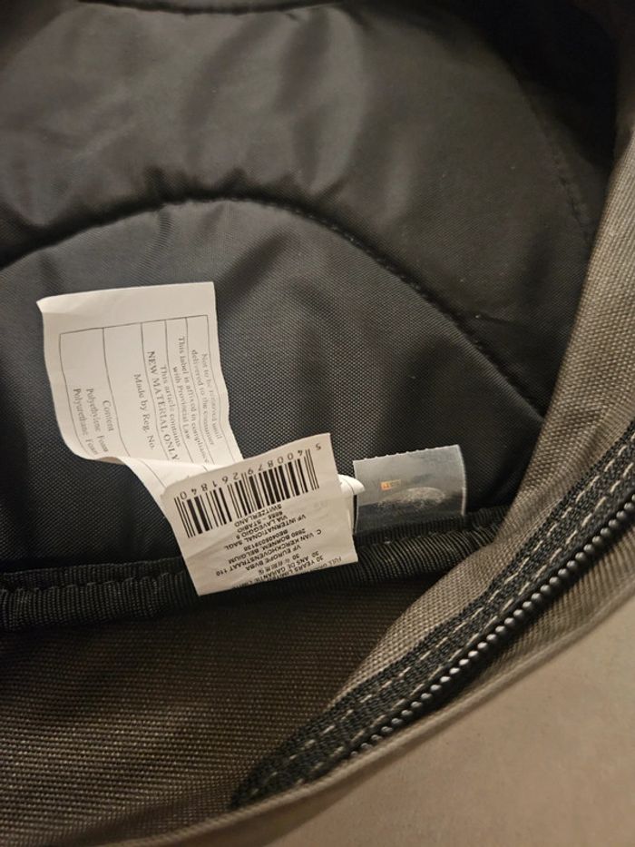 Sac à dos Eastpak Wyoming - kaki & cuir (neuf) - photo numéro 9