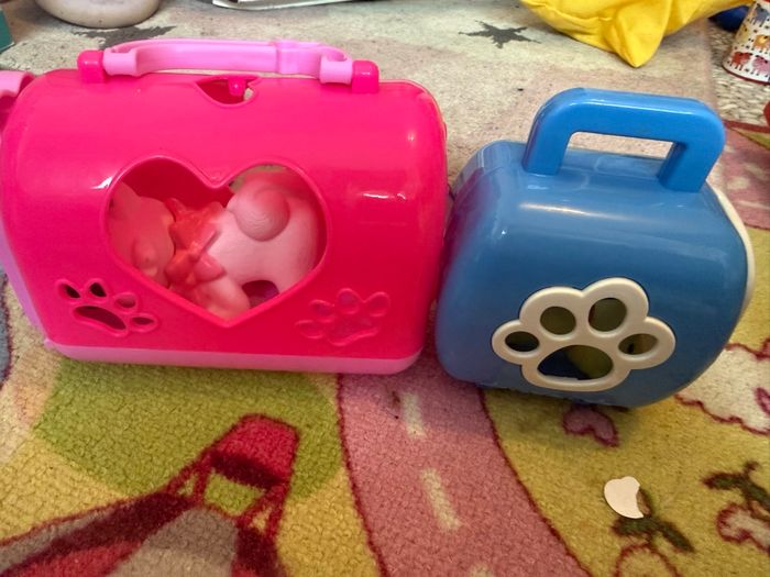 Petit panier avec animal à l’intérieur