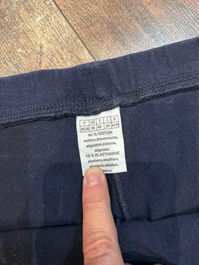 Legging court bleu - photo numéro 3