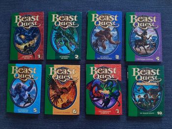 Lot 8 livres d'aventure Beast Quest en français