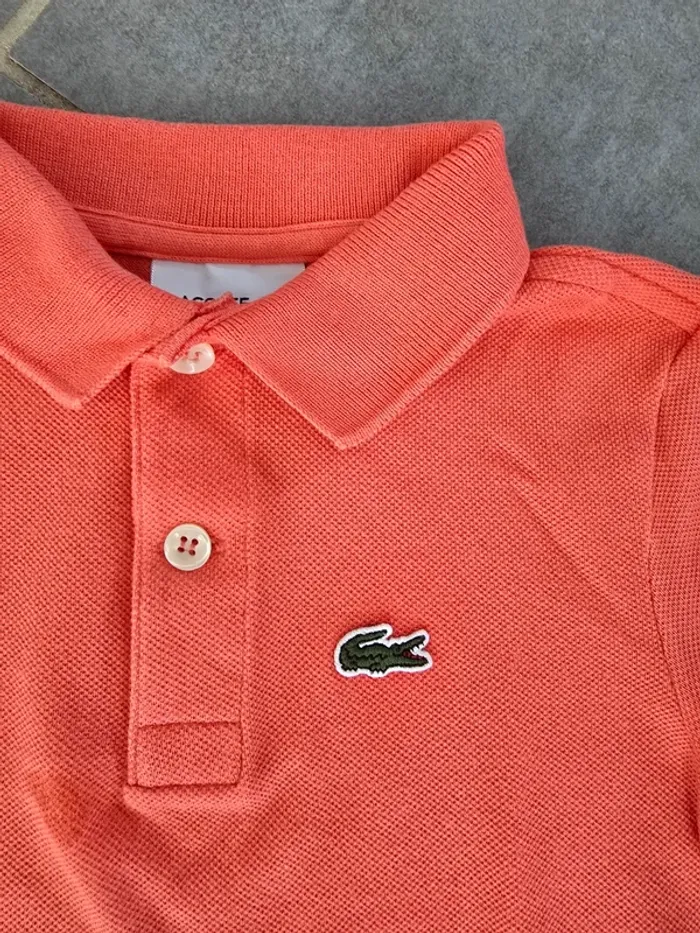 Polo lacoste corail - photo numéro 2
