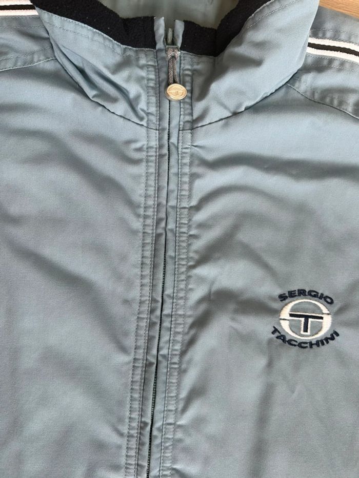 Veste Vintage Sergio Tacchini doublée – Années 90/2000 – Bleu clair – Taille XL (aussi L oversize) - photo numéro 10