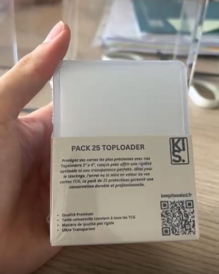 Pack 20 Toploaders Premium Keep It Sealed KIS Multi TCG Protection - photo numéro 2