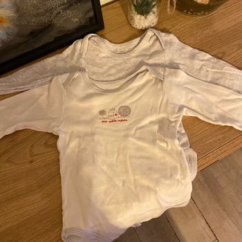 Lot de 2 bodys manches longues
