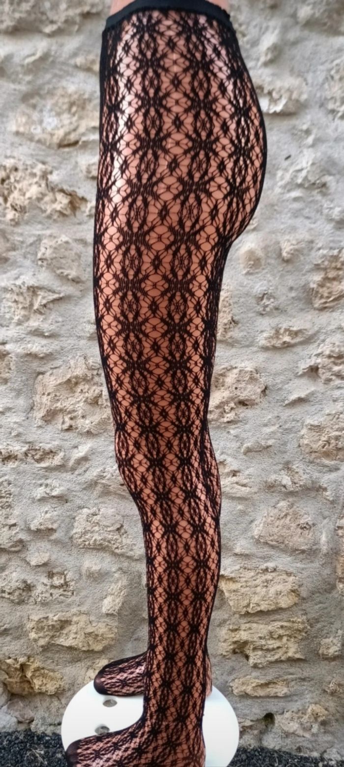 Collant résille motif fantaisie - photo numéro 5