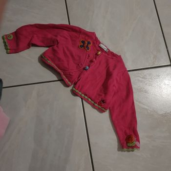 Gilet rose court catimini 18 mois fille