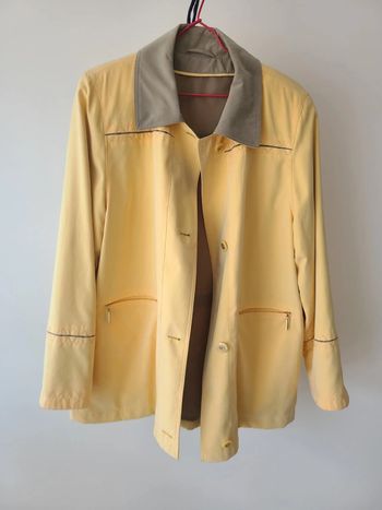 Trench court jaune pastel • taille 40