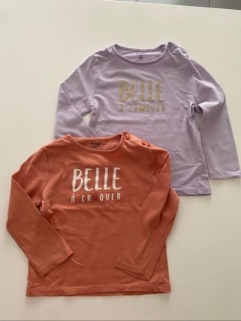 2 tee shirt 24 mois