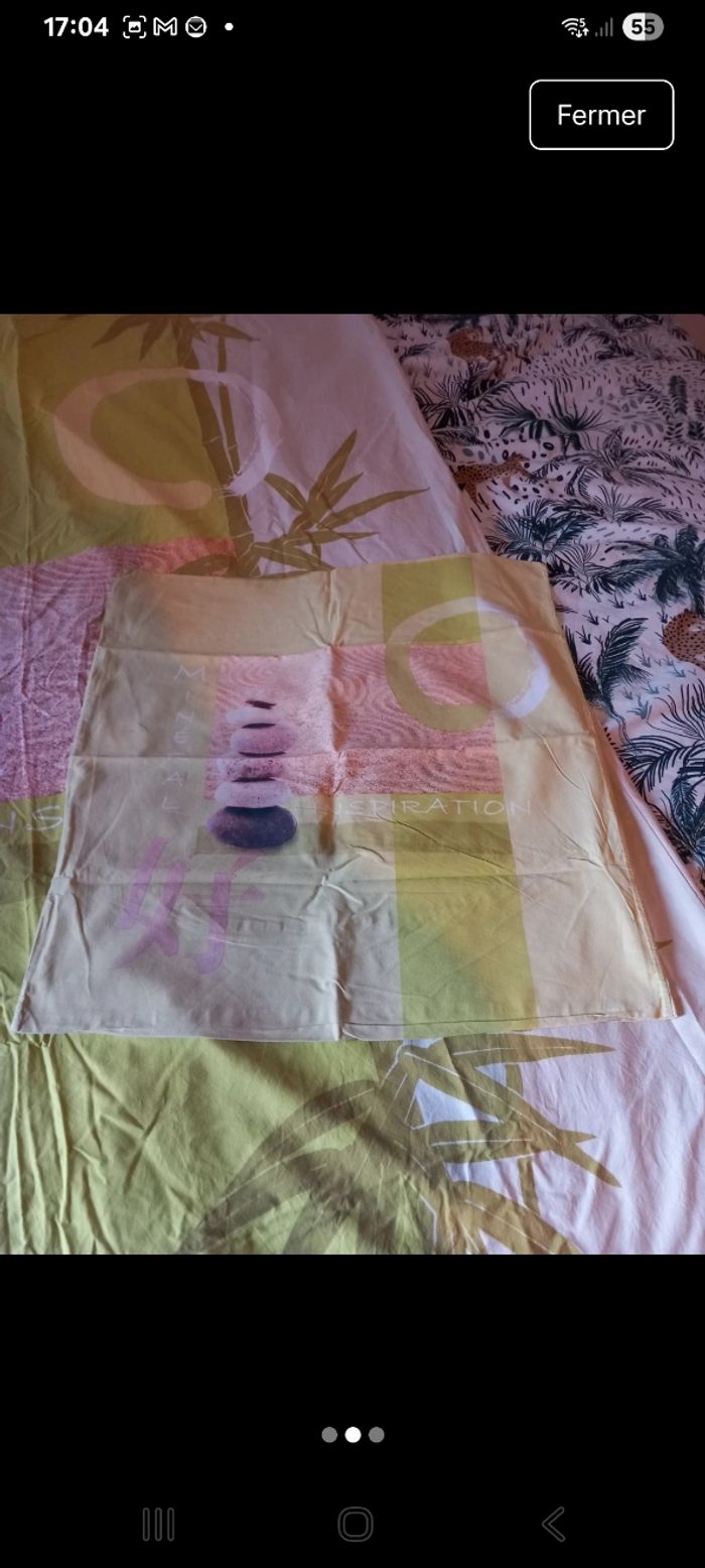 Parure de lits 1 personnes 140x200 - photo numéro 2