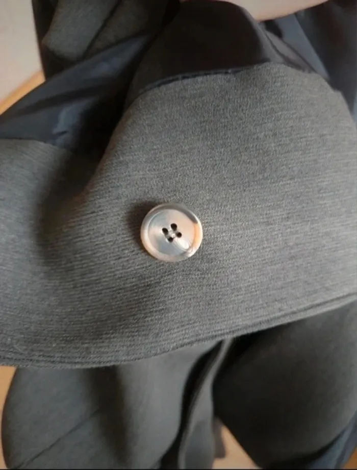 Jolie veste blazer grise femme taille L/40 - photo numéro 3