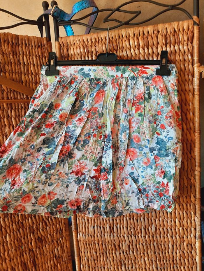 Jupe camaïeu fleurie 40 - photo numéro 2