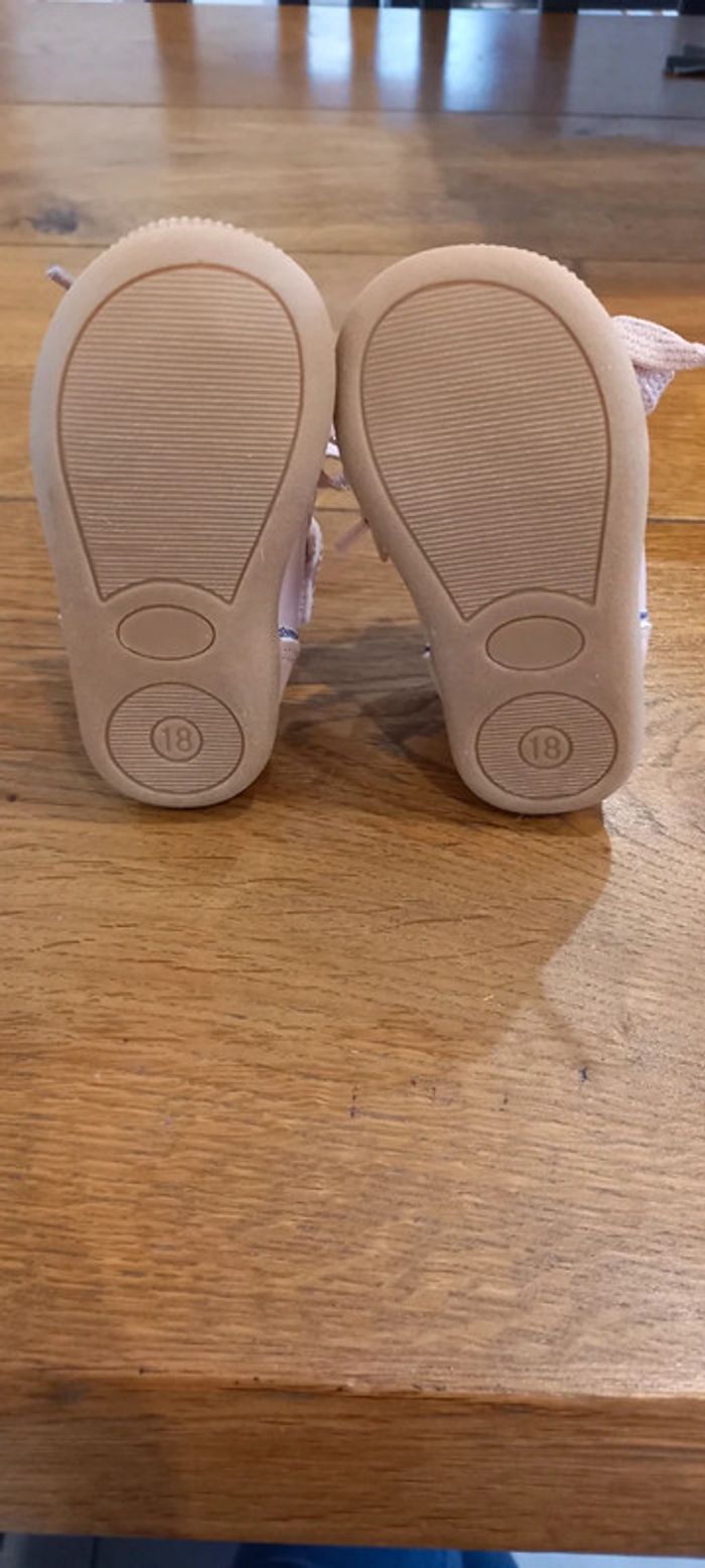 Chaussures premiers pas cuir neuves - photo numéro 4