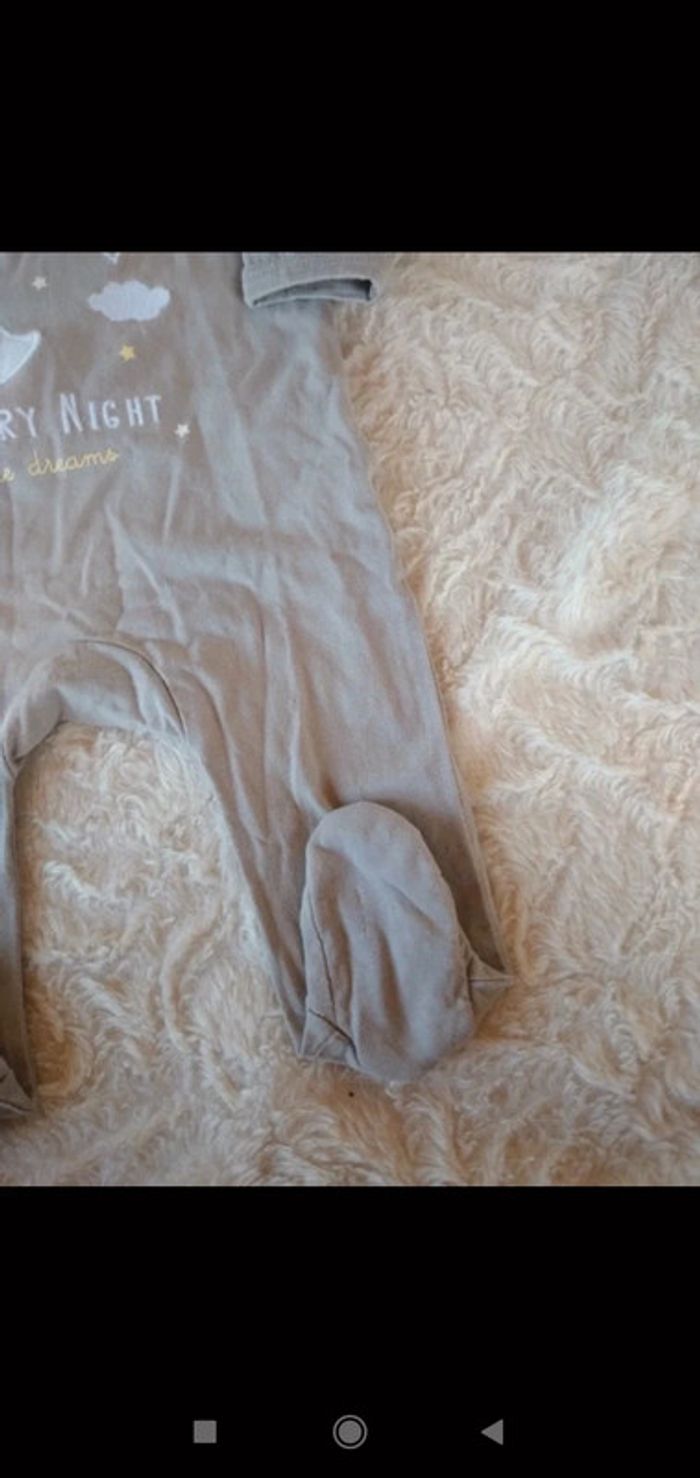 Pyjama grenouillère coton été léger Mixte 3 mois Starry night Étoile Lune Kiabi - photo numéro 7