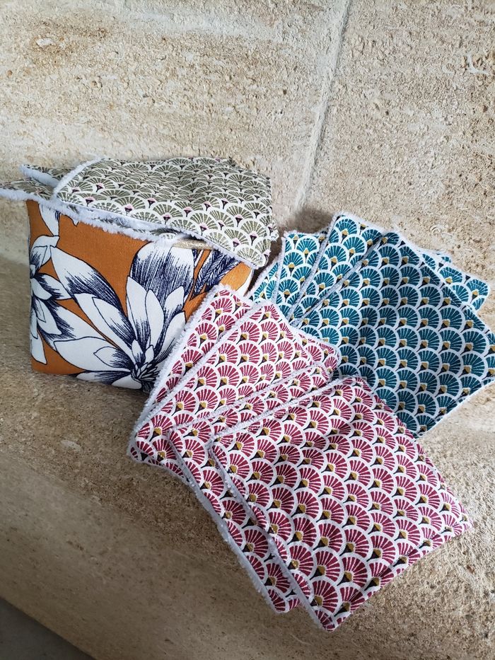 Lingettes/demaquillettes lavable et réutilisable - photo numéro 4