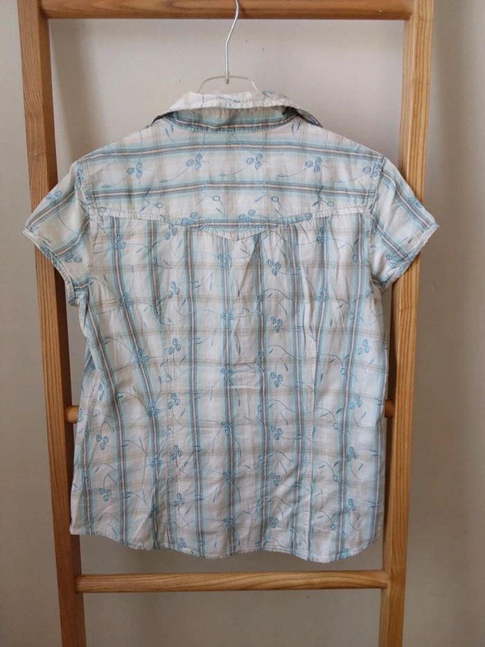 Chemise brodée manche courte Esprit T 38 - photo numéro 2