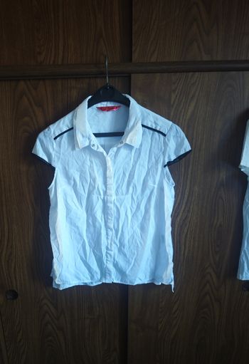 Chemise blanche manche courte taille L