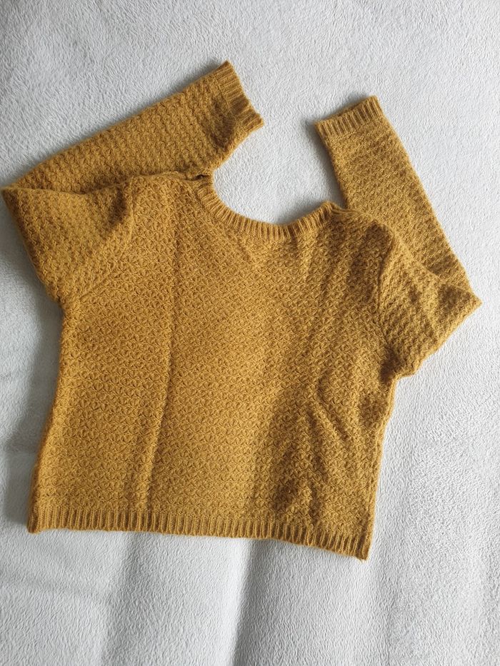 Pull femme 46/48 moutarde - photo numéro 6