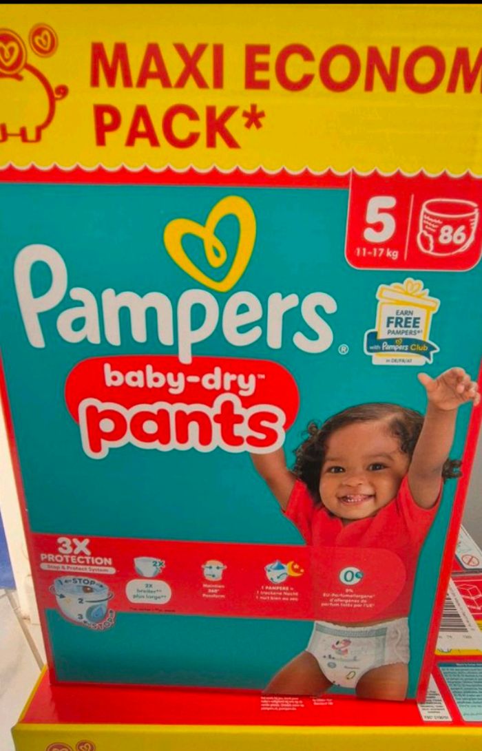Couches Pampers Baby-Dry pants Taille 5