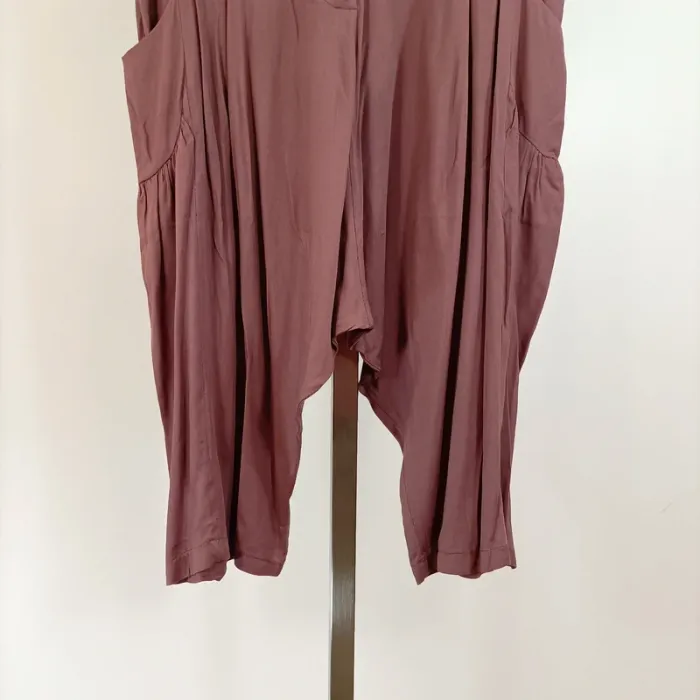 Sarouel bordeaux pastel Gat Rimon - Taille 1 - 100 % viscose - Fabriqué en France A587 - photo numéro 5