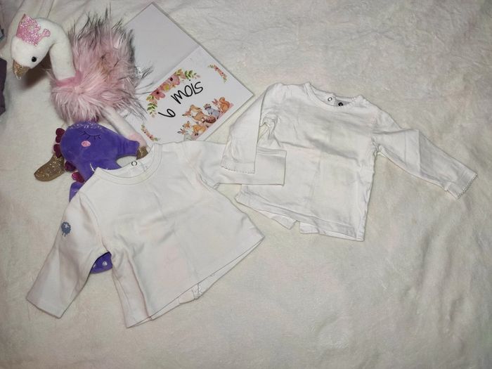 Lot t-shirts manche longue 6 mois