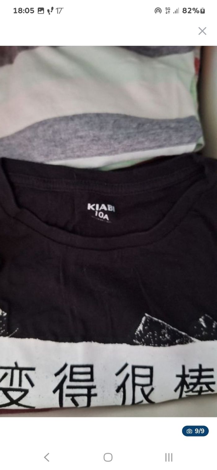 Vend un lot de vêtements pour garçon