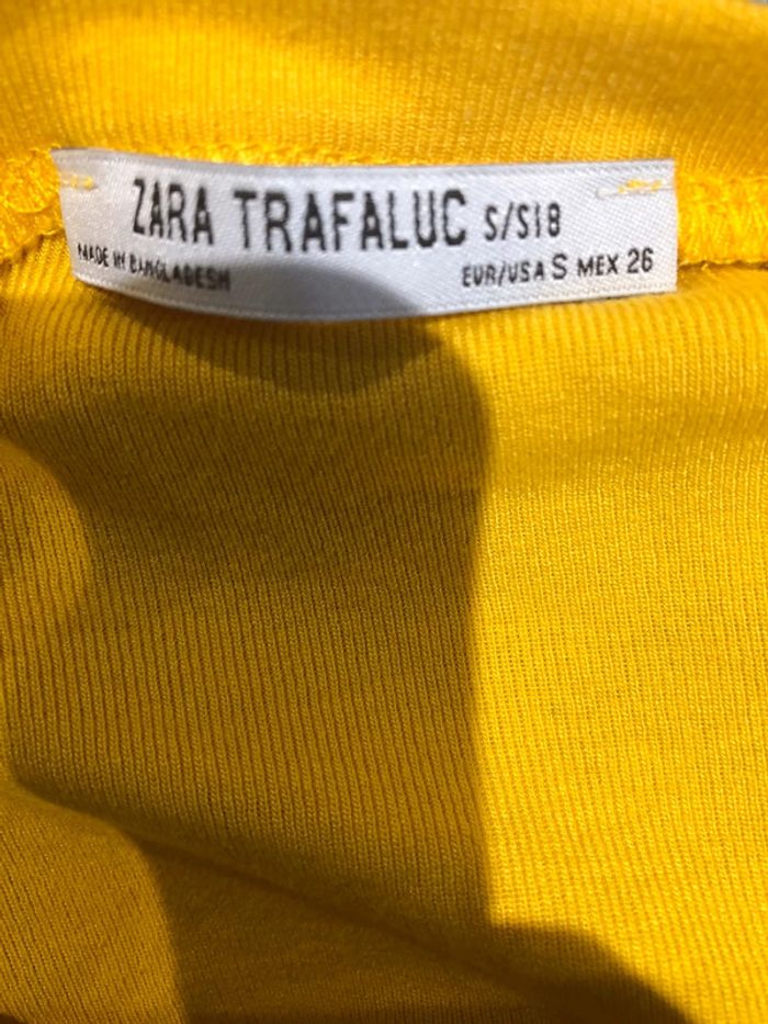 T-shirt court Zara trafaluc jaune taille S - photo numéro 16