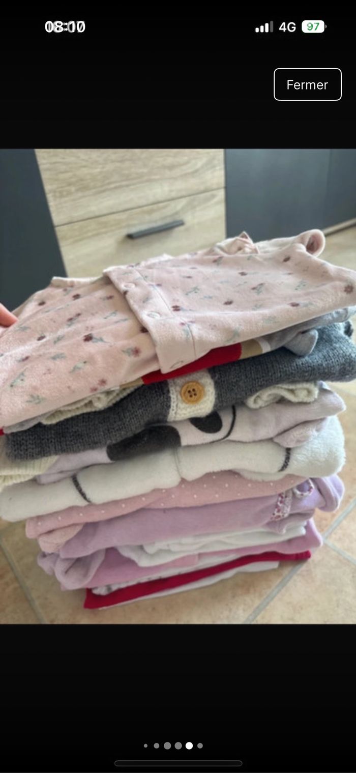 Lot 6 mois fille pyjamas vertbaudet - photo numéro 2