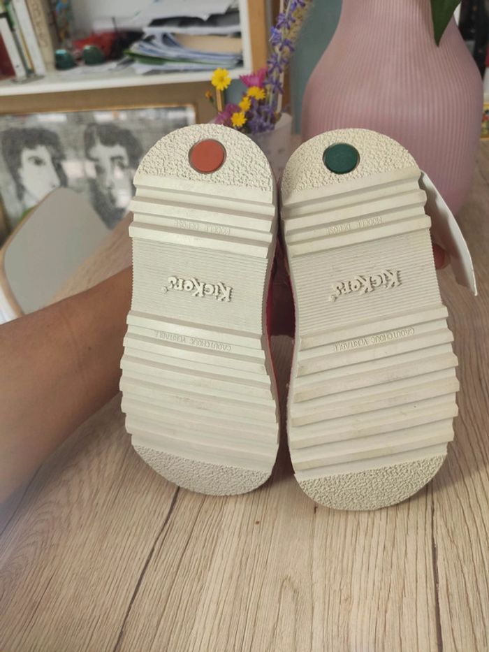Chaussures sandales cuir kickers neuves 25 Mary Jane - photo numéro 4