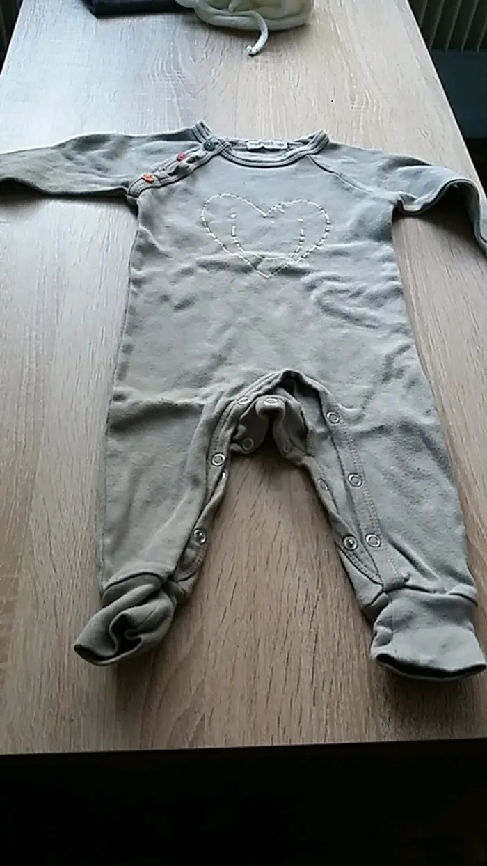 Pyjama léger sans pieds 3/6 mois