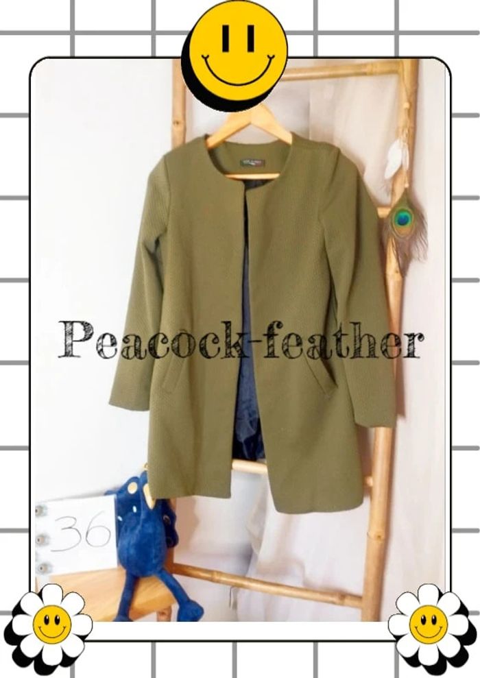 Veste longue kaki 36