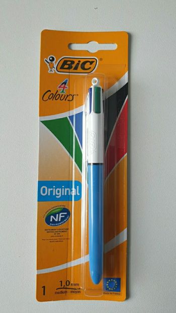 Neuf fournitures scolaires stylo Bic 4 couleurs