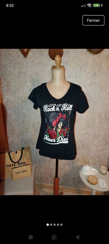 Tee shirt rétro rockabilly Pin up 