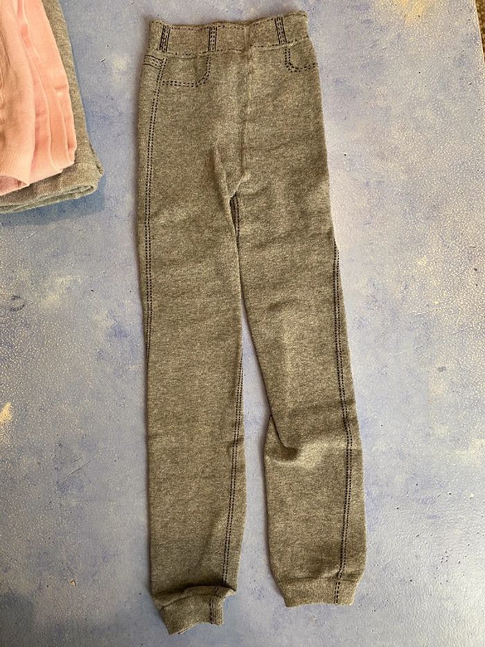 Lot 3 collants fille coton 10/12 ans dont un court - photo numéro 4