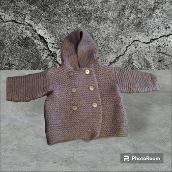 Manteau fait main gris