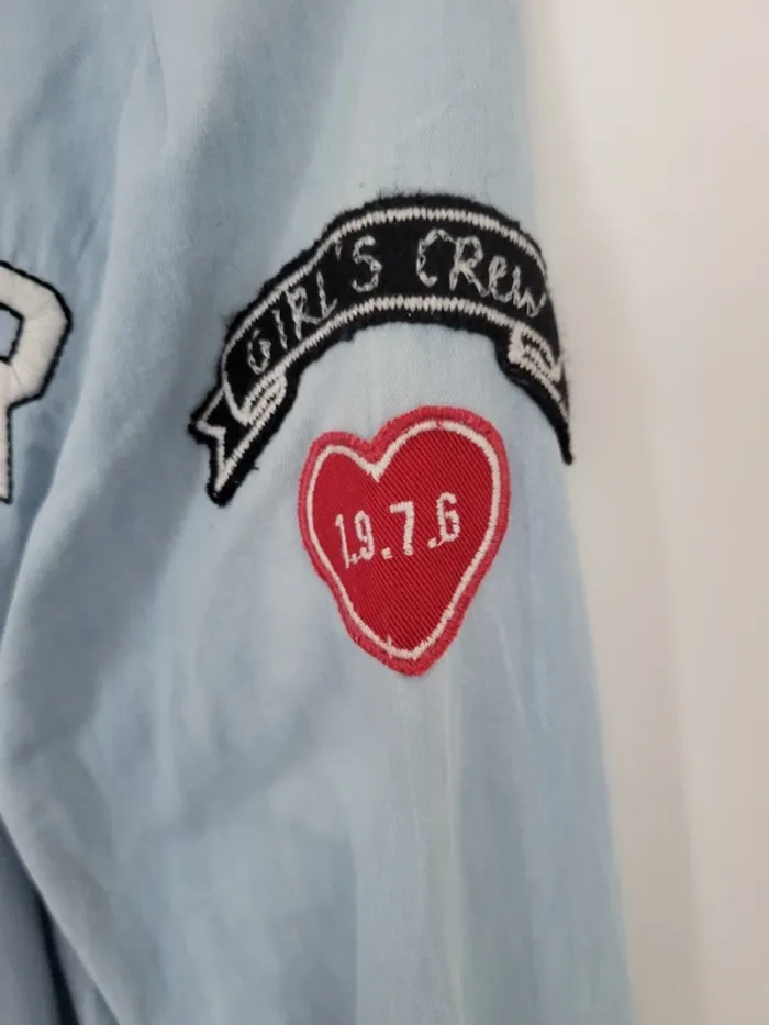 Chemise en jeans brodé - photo numéro 4