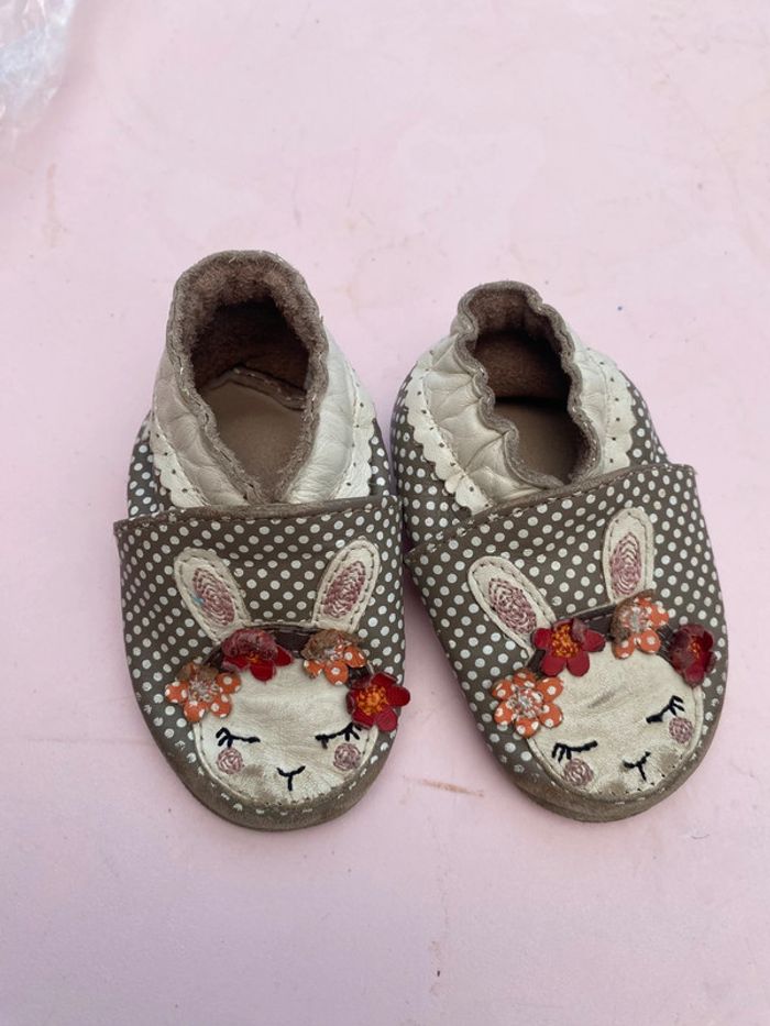 Chaussons chaussures cuir souple robeez - photo numéro 6