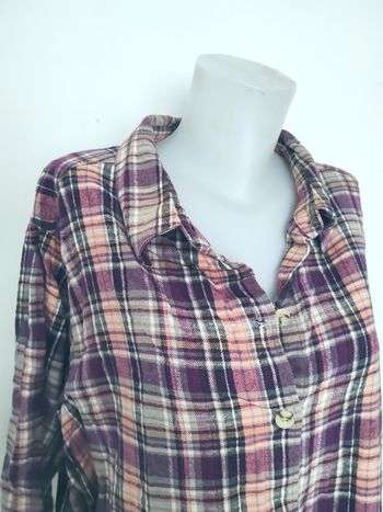 Chemise à carreaux en flanelle taille 54 