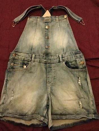Salopettes jean short taille 38