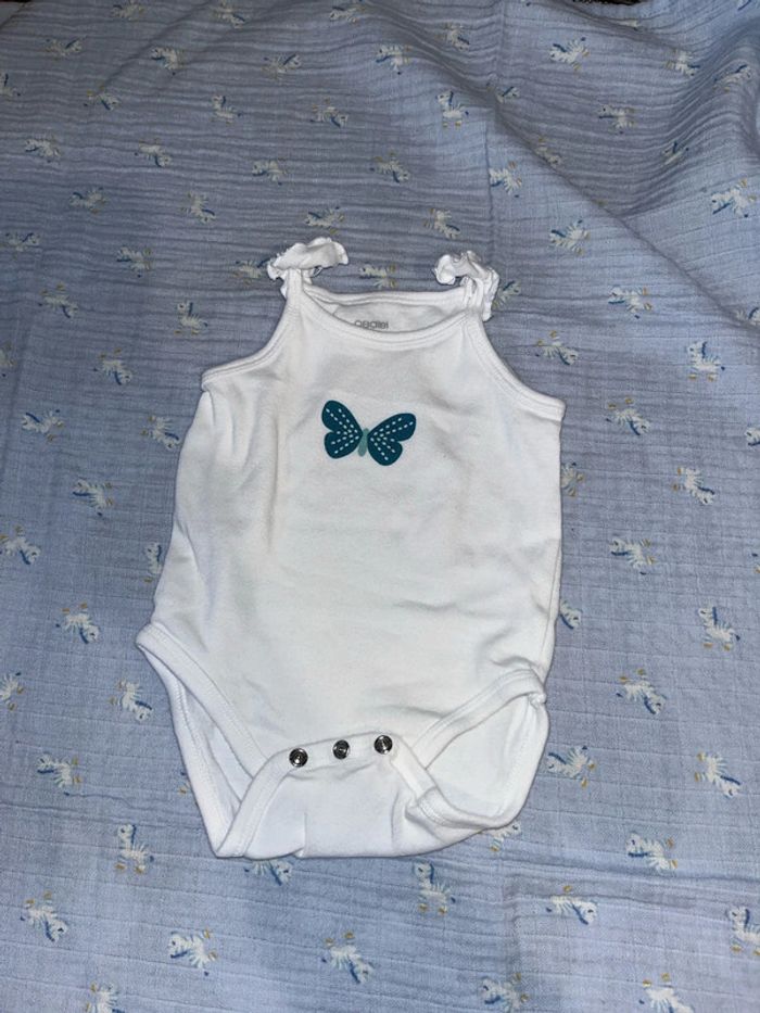Ensemble body bretelles et legging short 6mois 68cm - photo numéro 6