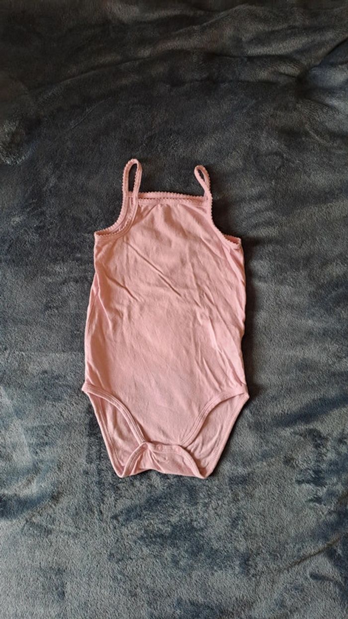 💚Body débardeur rose bébé fille – Taille 23 mois