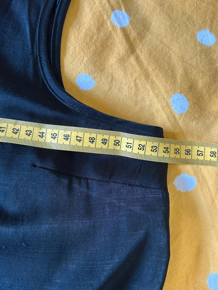 Débardeur en satin haut noir taille 44 femme - photo numéro 8