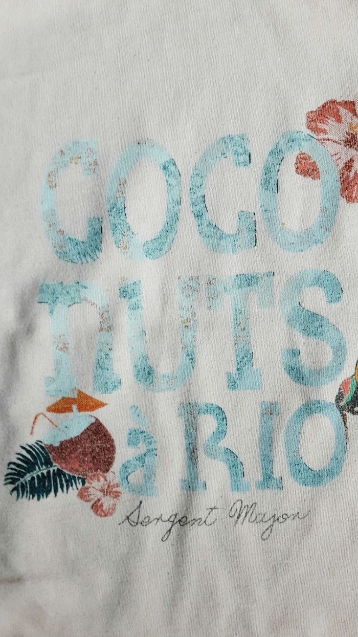 Vêtement fille tee-shirt manches courtes rose coconuts à Rio Sergent Major 4 ans - photo numéro 4