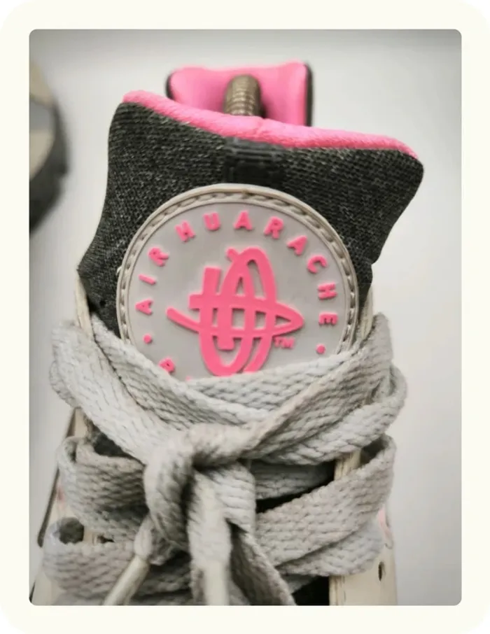 Baskets Nike Huarache pure Platinum pink Taille 42.5 - photo numéro 5