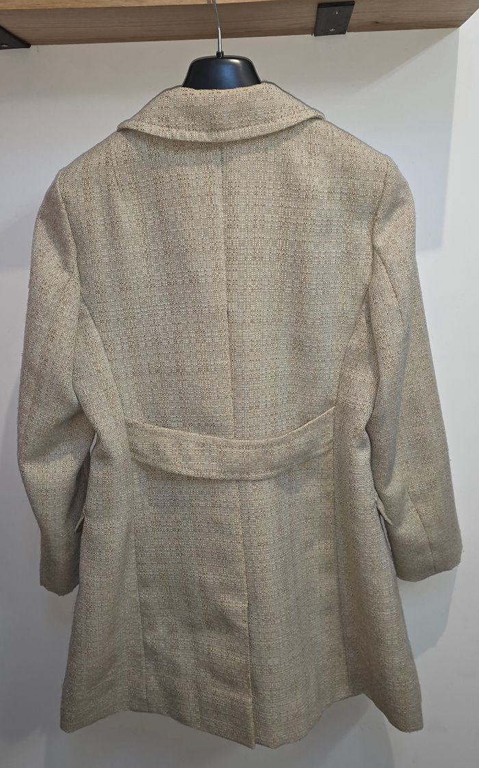 Blazer longe beige/crème claude havrey 40 - photo numéro 2