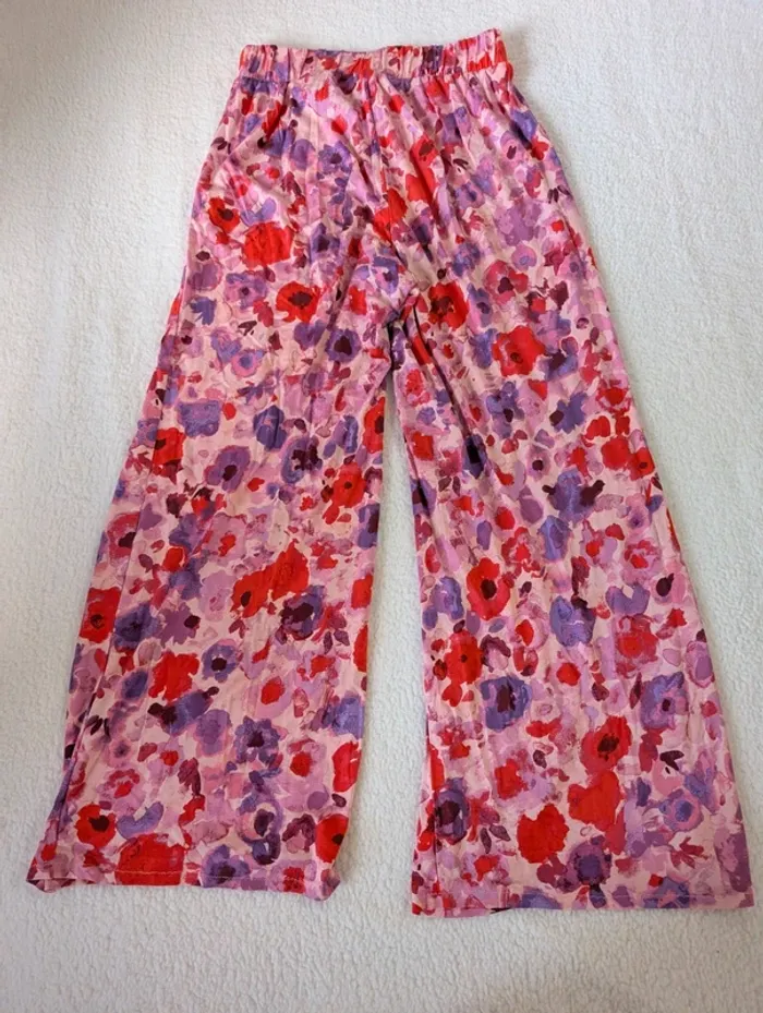🌺 Pantalon H&M imprimé fleuri – XS - photo numéro 3